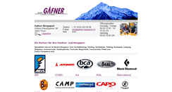 Desktop Screenshot of gafner-bergsport.ch